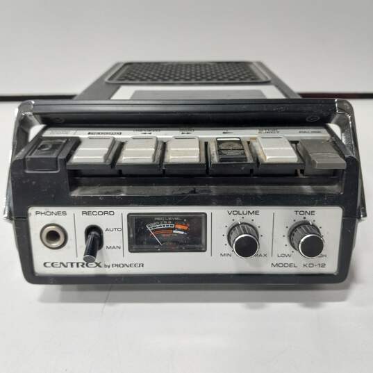 Vintage Centrex by Pioneer Portable Cassette Player Model KD-12 image number 1