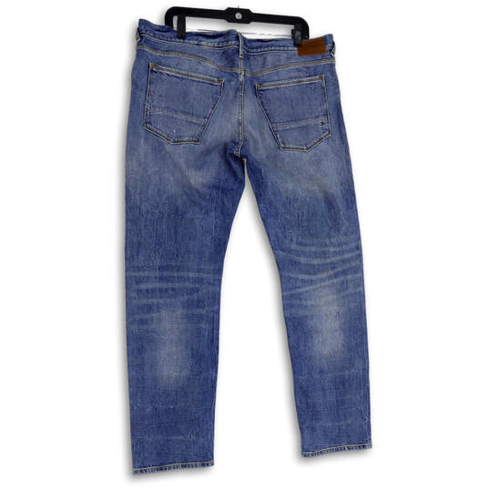 NWT Mens Blue Denim Medium Wash 5-Pocket Design Straight Jeans Size 38W 32L image number 2