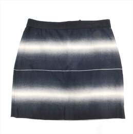 MARC by Marc Jacobs LIDA Oatmeal Black Stripe Cotton Silk Blend Knee Length Skirt Size 6 with COA