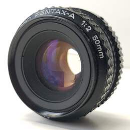 SMC Pentax-A 50mm 1:2 Black K Mount Camera Lens