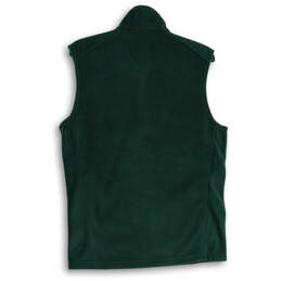 Mens Green Fleece Sleeveless Mock Neck Full-Zip Vest Size Small alternative image