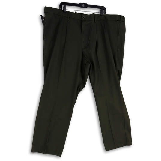 NWT Mens Gray Pleated Straight Leg Signature Khaki Pants Size 50x30 image number 3