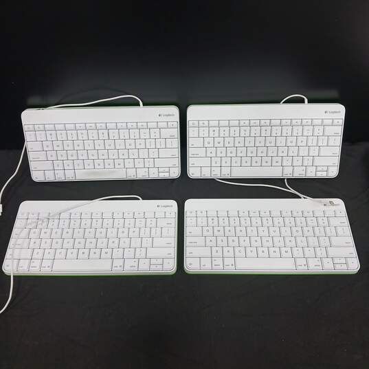 Bundle of 4 Logitech Wired Keyboard for iPad Lightning Connector image number 2