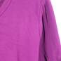 Womens Regular Fit Round Neck Long Sleeve Pullover T-Shirt Size XL image number 3
