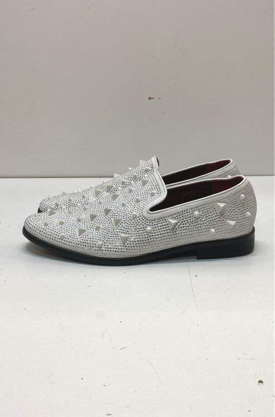 Alberto Fellini White Loafers Dress Shoe Women 10.5 image number 3