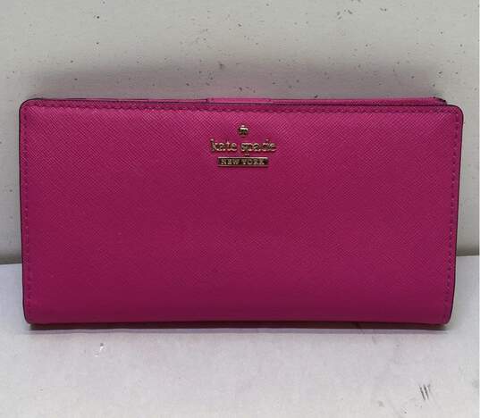 Kate Spade Saffiano Leather Cameron Street Stacy Wallet Pink image number 1