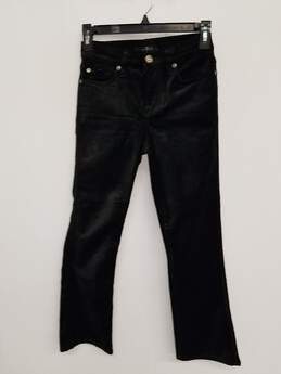 7 For All Mankind Crop Velvet Pants Bootcut Women's Size 23