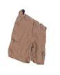 Mens Brown Flat Front Pockets Casual Cargo Shorts Size 40 image number 3