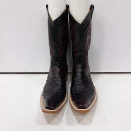 Black Cowboy Boots Men's Size 7.5