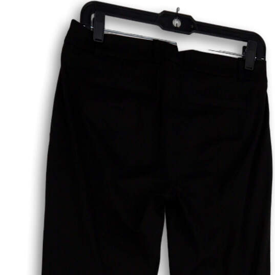 Womens Black Stretch Pockets Regular Fit Straight Leg Chino Pants Size 4R image number 4