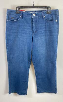 Nine West Women Blue Capri Jeans Sz 14