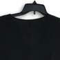 NWT Womens Black Pleated Surplice Neck Cap Sleeve Pullover Blouse Top Size XS image number 4