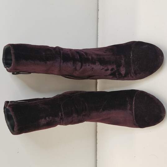 Kendall & Kylie Velvet Purple Boots Women's Size 6.5 image number 6