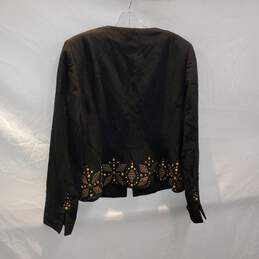 Dana Buchman Black Wool Blend Blazer Jacket NWT Size 8 alternative image