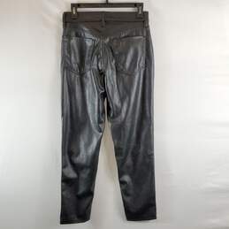Old Navy Women Black Leather Pants Sz 2 NWT alternative image