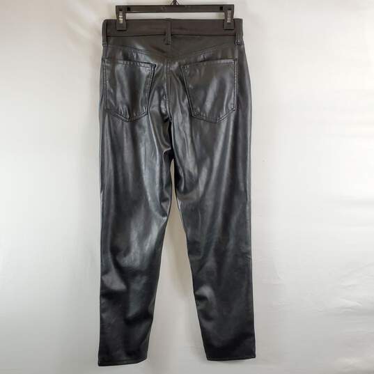 Old Navy Women Black Leather Pants Sz 2 NWT image number 2