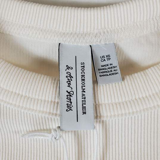 & Other Stories Women White Rib Tee XS NWT image number 4