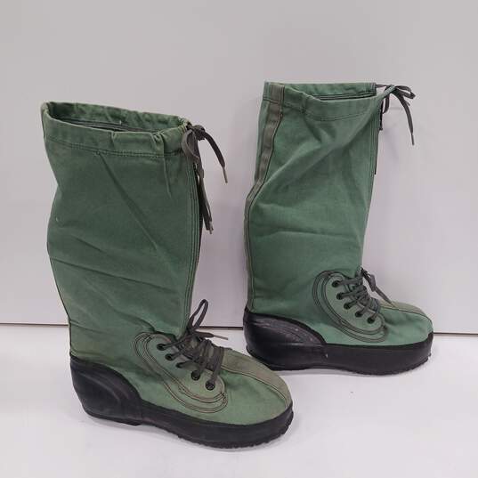 La Crosse Military Green Canvas Winter Boots Men's L/12 image number 4