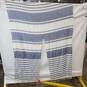 Isaac Mizrahi Womens Cover Up Shawl Blue White Stripped image number 2