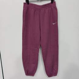 Women's Purple Nike Fleece Pants Size M