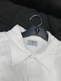 L.L. Bean White Button Up Dress Shirt Men's Size 17.5 image number 4
