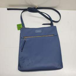 Kate Spade Flat Crossbody Blue Nylon Bag