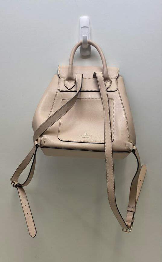 Kate Spade Adel Beige Leather Medium Backpack Bag image number 2