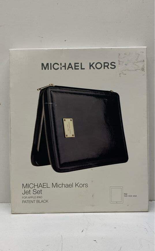 Michael Kors Jet Set Ipad Case Patent Black image number 1