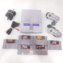 Super Nintendo SNES w/ 6 games Tetris 2