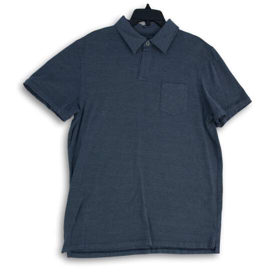 Banana Republic Mens Gray Short Sleeve Spread Collar Polo Shirt Size Large image number 1