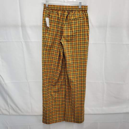 NWT Urban Outfitters Yellow & Black Plaid Trousers Size XS / 31 image number 2