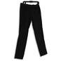 NWT Mens Black Flat Front Straight Leg Regular Fit Dress Pants Size 38/32 image number 1