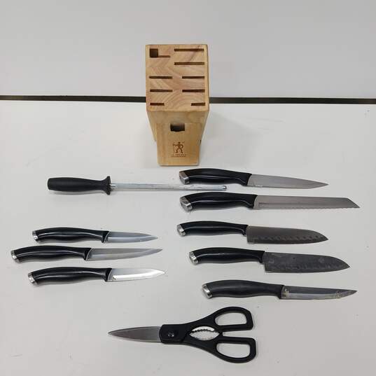 11pc J.A. Henckels Knife Set w/ Block image number 2