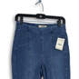 NWT Womens Blue Denim Elastic Waist Medium Wash Jeggings Jeans Size 28 image number 3