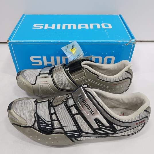 Men's Shimano Gun Metallic Cycling Shoes US Sz 12.3 image number 1