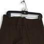 NWT The Limited Womens Brown Flat Front Side Zip Wide Leg Cropped Pants Size 4 image number 4