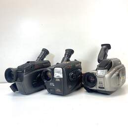 Panasonic & JVC Assorted VHS Camcorder Lot of 3