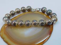 Tiffany & Co 925 Sterling Silver HardWear Beaded Bracelet 19.8g alternative image