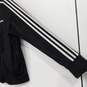 Adidas Black White Striped Athletic Jacket Women's Size XL image number 3