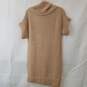 VPL P/S Viscose Mohair Short Sleeve Pullover Women's Sweater Tan Shirt image number 2