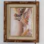 Framed & Signed House Oil Painting image number 1