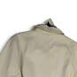 Womens White Long Sleeve Stretch Pockets Collared Full-Zip Jacket Size 1X image number 4