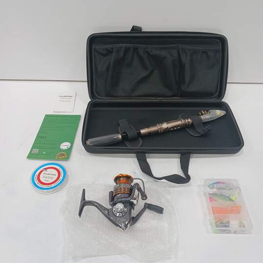 Buy the PLUSINNO Fishing Rod and Reel Combo - Carbon Fiber Telescopic  Fishing Pole Set