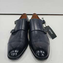 Hugo Boss Men's Black Leather Dress Shoes Size 8 NWT alternative image