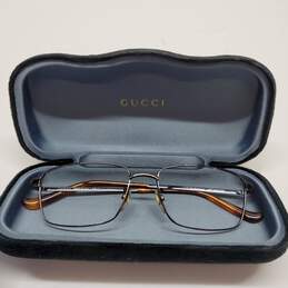 Gucci Black Eyeglass Frames ONLY w Case AUTHENTICATED
