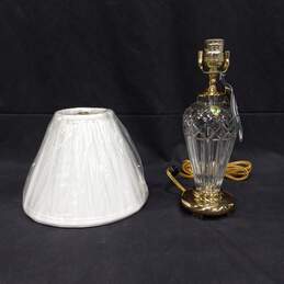 Waterford Belline 18" Crystal Lamp & Lampshade alternative image