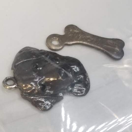 Sterling Silver Pendant Necklace + Charm Bundle 5pcs 12.3g image number 4
