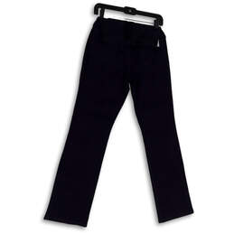 NWT Womens Blue Dark Wash Pockets Denim Straight Jeans Size 6 Maternity alternative image