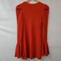 Free People Red Bell Sleeve Midi Dress Women's XS NWT image number 4