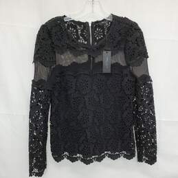 WOMEN'S ROMEO & JULIET COUTURE MESH 1/4 ZIP TOP SIZE SMALL NWT